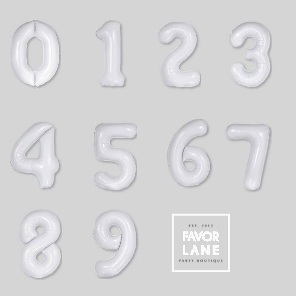 white number balloons