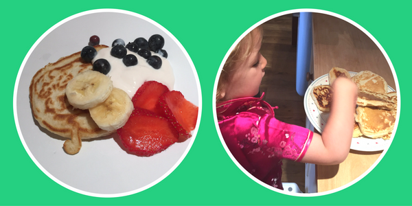 American pancakes for baby-led weaning recipe
