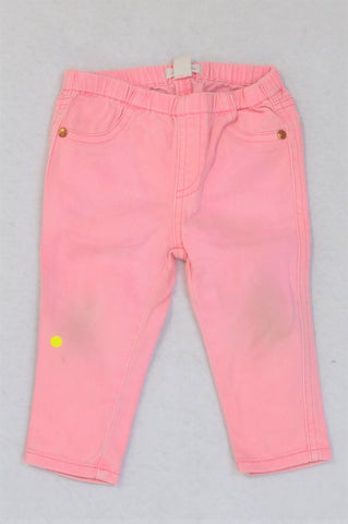 Country Road Bright Pink Jeans Girls 6-12 months