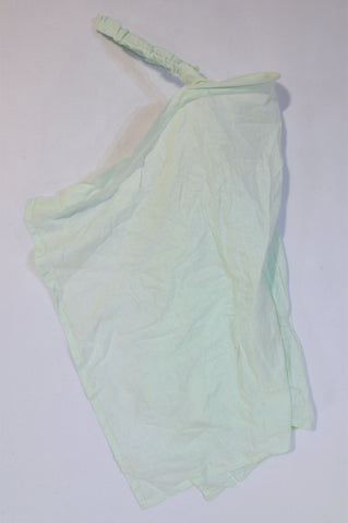 Unbranded Mint Green Elastic Strap Canvas Apron Nursing Cover Unisex N-B to 2 years