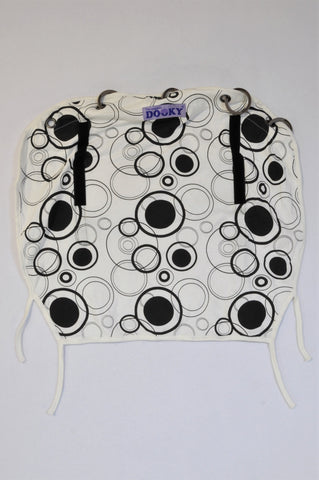 The Original Dooky Black & White Circle Carrier Cover Unisex N-B to 18 months
