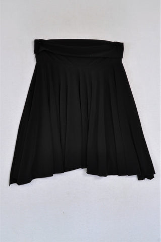Next Banded Black Pleat Fall Skirt Women Size S