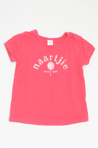 Naartjie Pink Lollipop T-shirt Girls 9-18 months