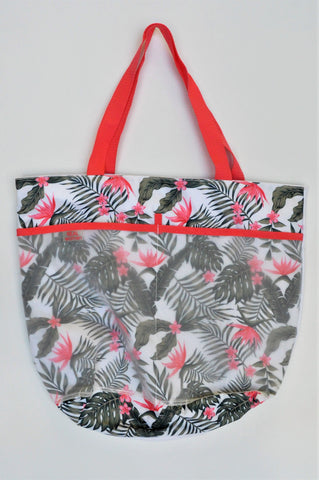 REAL Woman Pink Palm Tree Tote Bag Women/Girls 8+ years