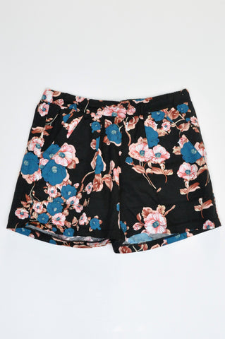 Sugar Tong Tong Black Blue & Pink Pocket Detail Shorts Women Size M