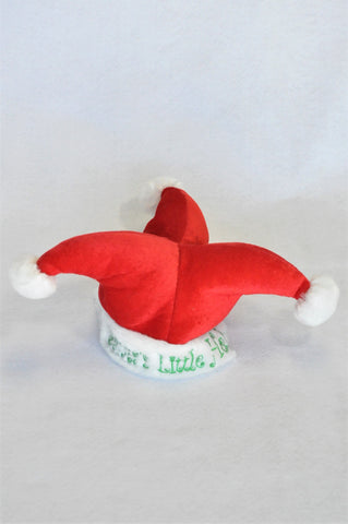Unbranded Red Santa's Little Helper Hat Unisex 1-3 years