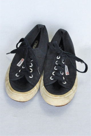Superga Navy Shoes Girls Youth/Women Size 4.5