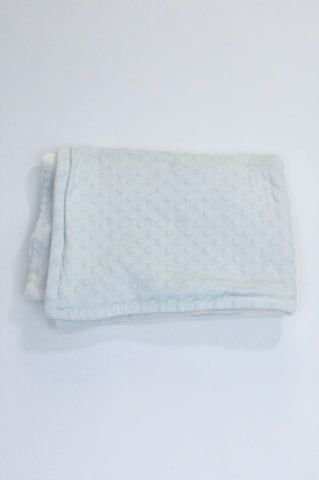 Unbranded Light Blue Textured Fleece Blanket Unisex N-B to 18 months