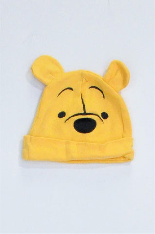 Woolworths Yellow Winnie-The-Pooh Beanie Unisex 3-6 months