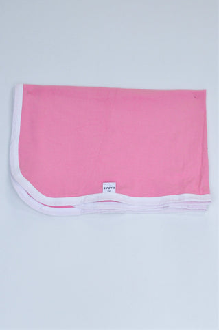 Kapas Pink & White Trim Blanket Girls N-B to 2 years