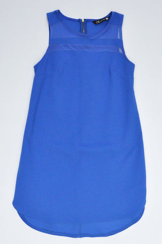 Mr. Price Royal Blue Textured Sleeveless Dress Women Size 8