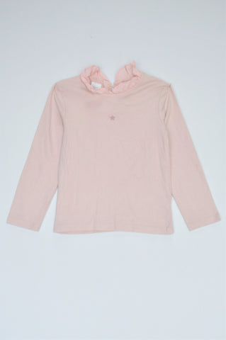 Next Light Pink Star Long Sleeve Top Girls 3-4 years