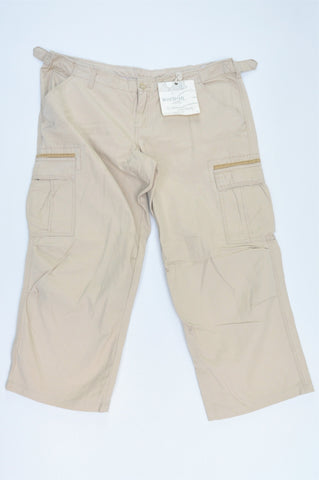 New Woolworths Cream Utility Pants Women Size 18