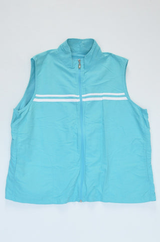 Woolworths Aqua Sleeveless Sports Jacket Women Size XL