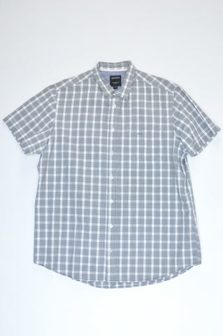 Woolworths Grey Checkered Shirt Women Size XL