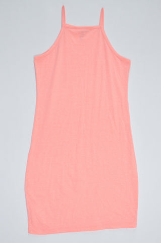 Cotton On Neon Salmon Racerback Sleeveless dress Women Size M