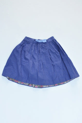 H&M Blue Lightweight Bow Detail Skirt Girls 5-6 years