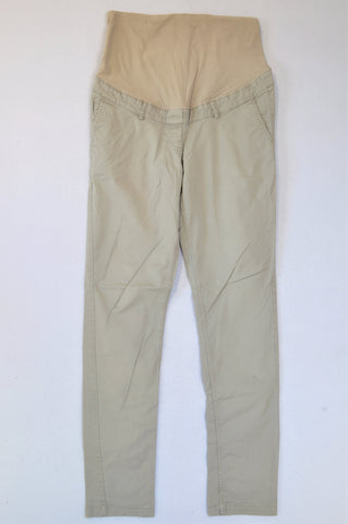 H&M Beige Banded Maternity Pants Size 10