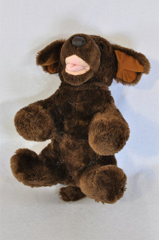 Unbranded Chocolate Brown Puppy Soft Toy Unisex