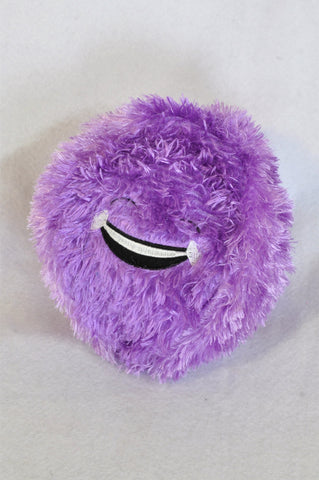 Unbranded Purple Fluffy Smiley Ball Soft Toy Unisex 3-7 years