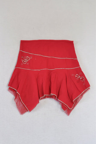Woolworths Red Pixie Hem Skirt Girls 2-3 years