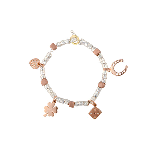 Dodo jewellery with rose gold charms