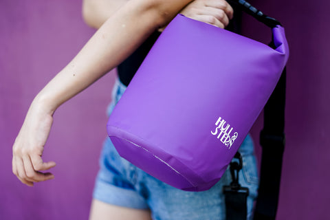 5L Violet Backpack Dry Bag Hull Stern