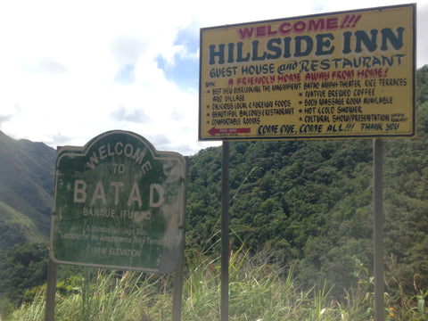 Batad Welcome Sign