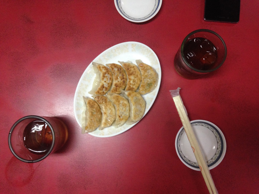 Gyoza and Tea at Ramen Ichiban-kan