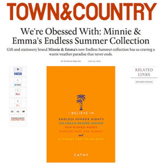 Town & Country Magazine - Minnie & Emma Endless Summer Collection