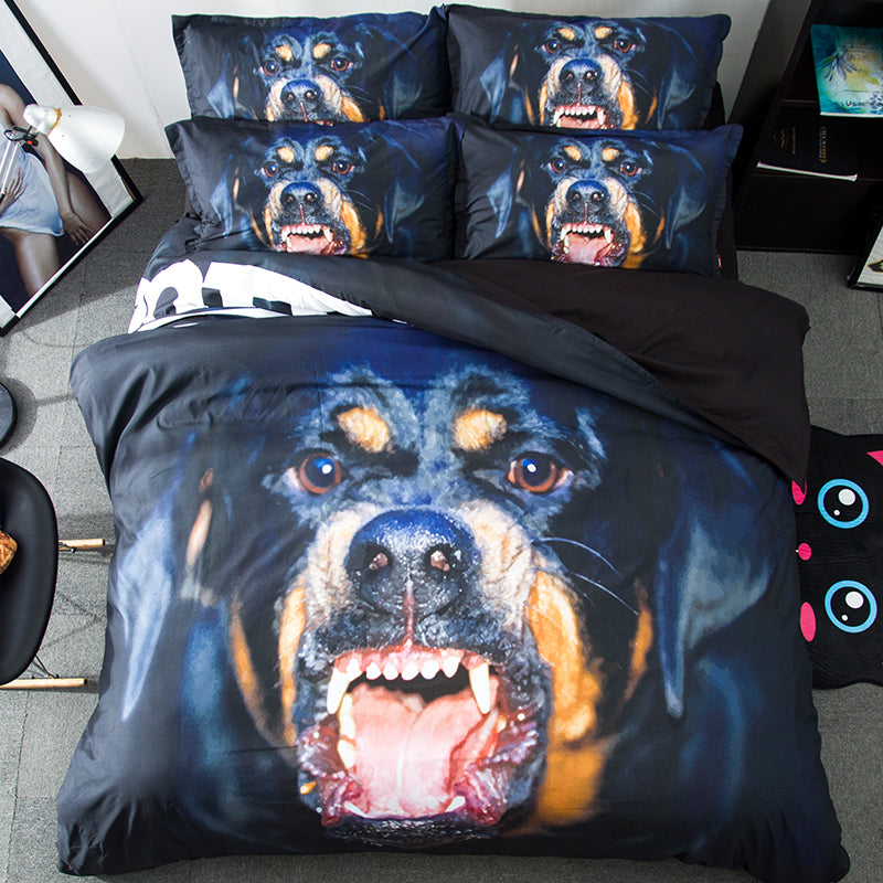 2018 Rottweiler Dog 3d Bedding Set Duvet Cover Zvalue