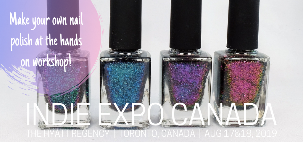 Nail polish making workshop indie expo toronto 2019