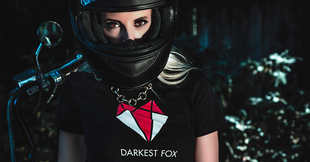Darkest Fox Official Merchandise • Julie on Motorcycle