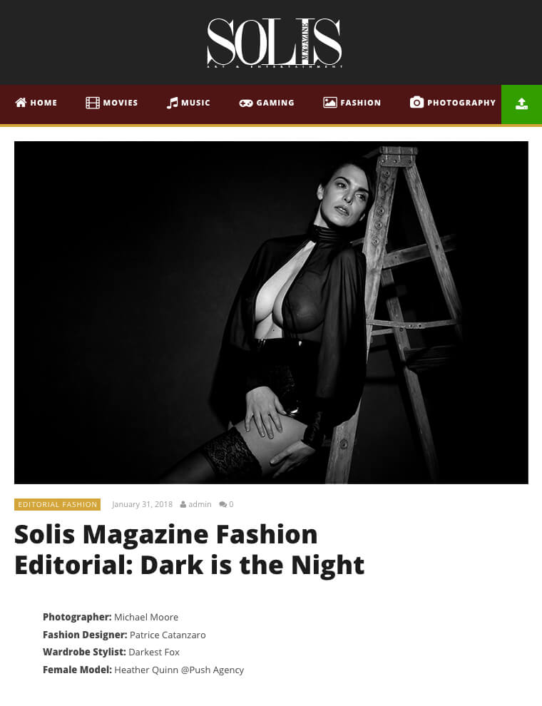 Solis Magazine – Michael Moore x Heather Moni