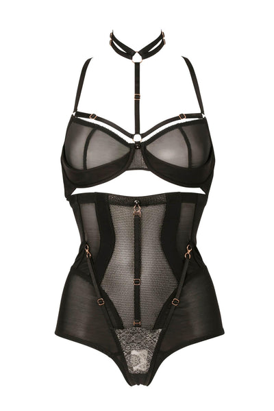 Fauve Lingerie Set • Sexy French Lingerie • Made In France Darkest Fox 