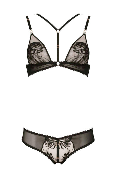 Nina French Lingerie Set • Sexy French Lingerie • Made In France Darkest Fox 