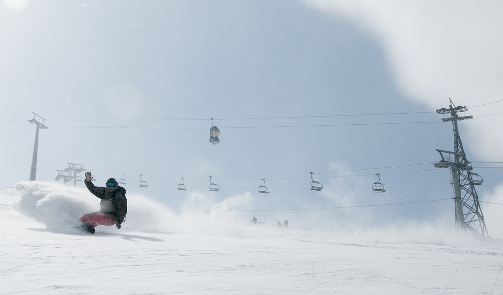 Venture Snowboards Mike Whitfield at a Turkey Resort