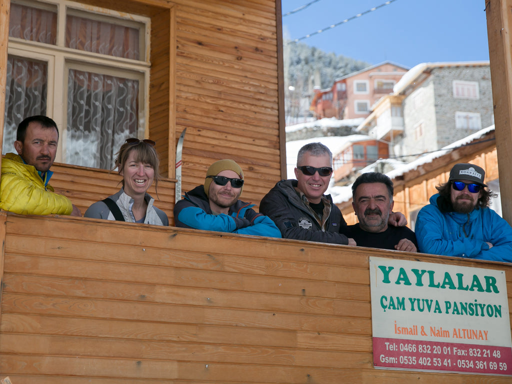 Venture crew with their host in Turkey