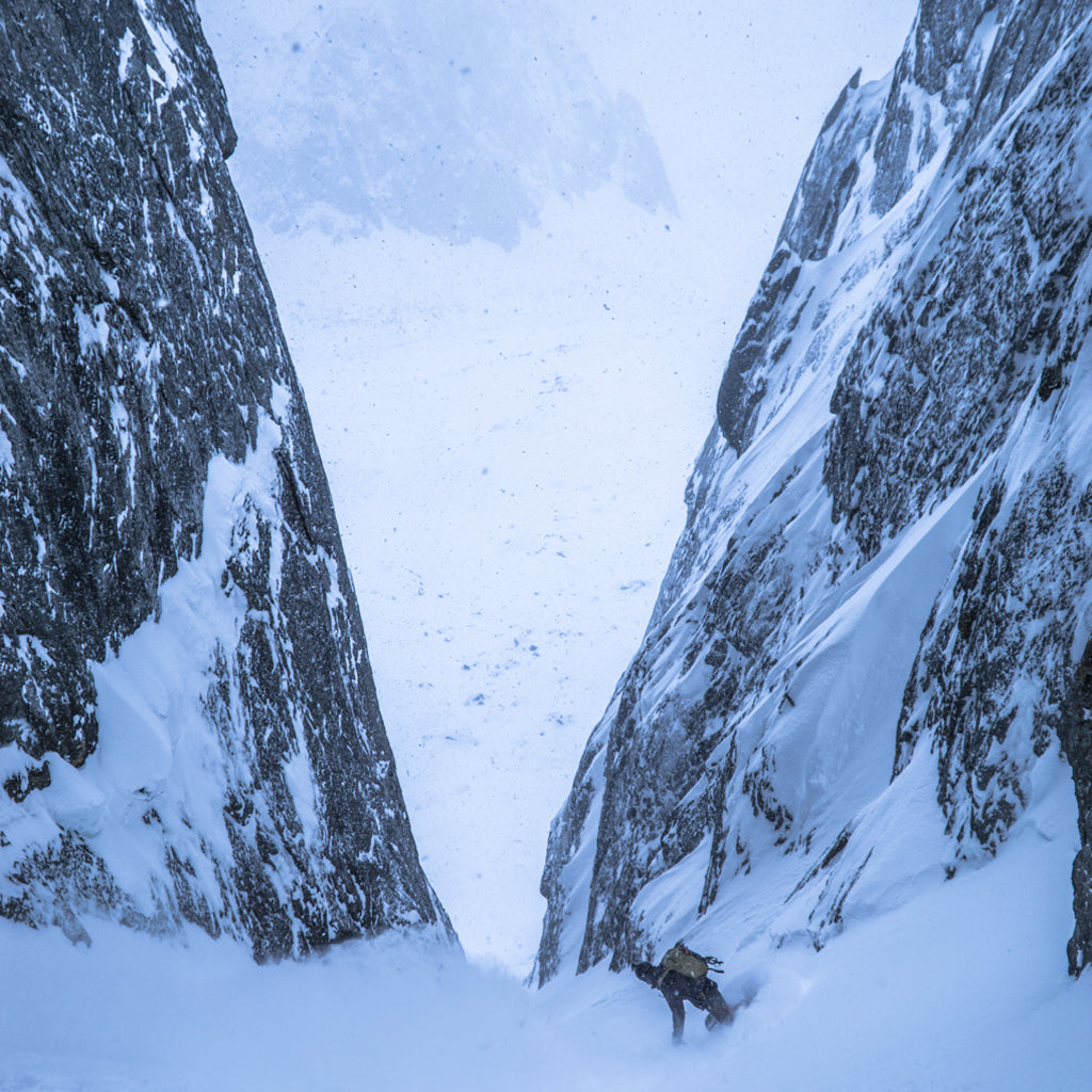 Venture Snowboards Couloir in Tombstone Provincial Park