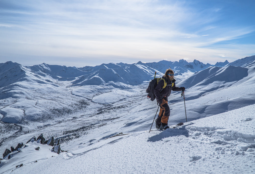 Venture Snowboards Touring in Tombstone Provincial Park