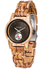 Tense Watches - Small Hampton in Zebrawood