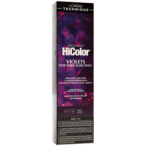 Loreal Professional Excellence HiColor Black & Violet Hair Color.