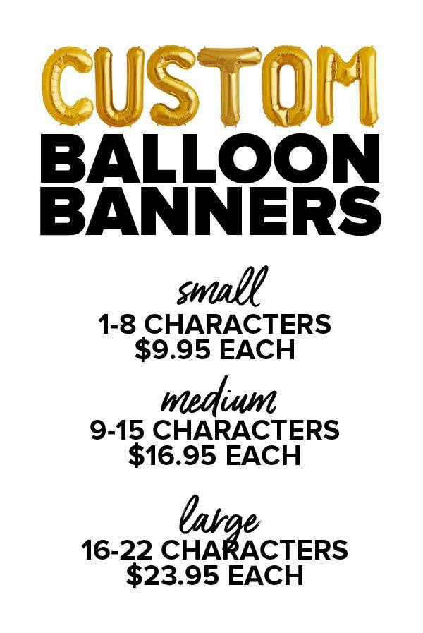 Gold 16" Final Fiesta Balloon Banner
