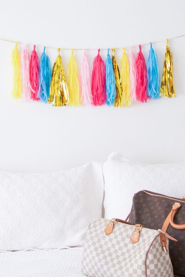 DIY Tissue Garland