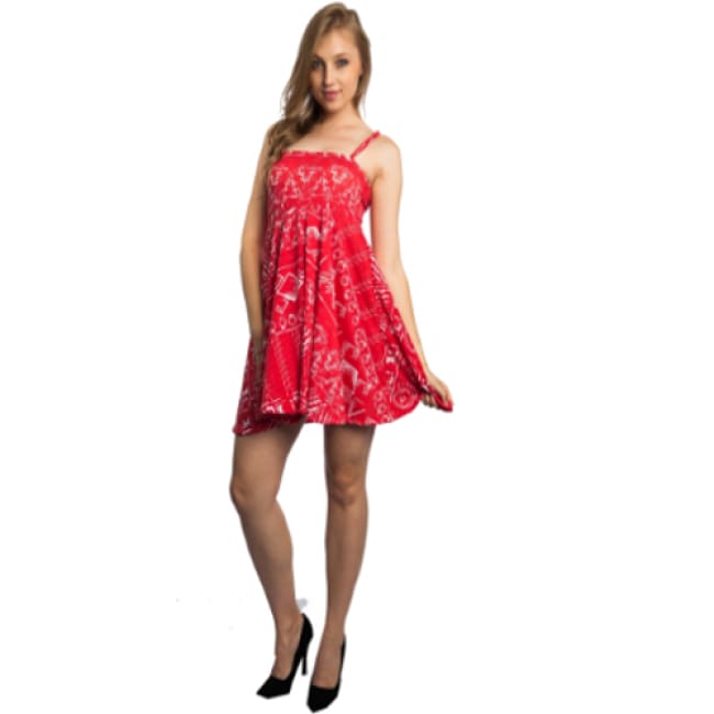 ladies red skater dress