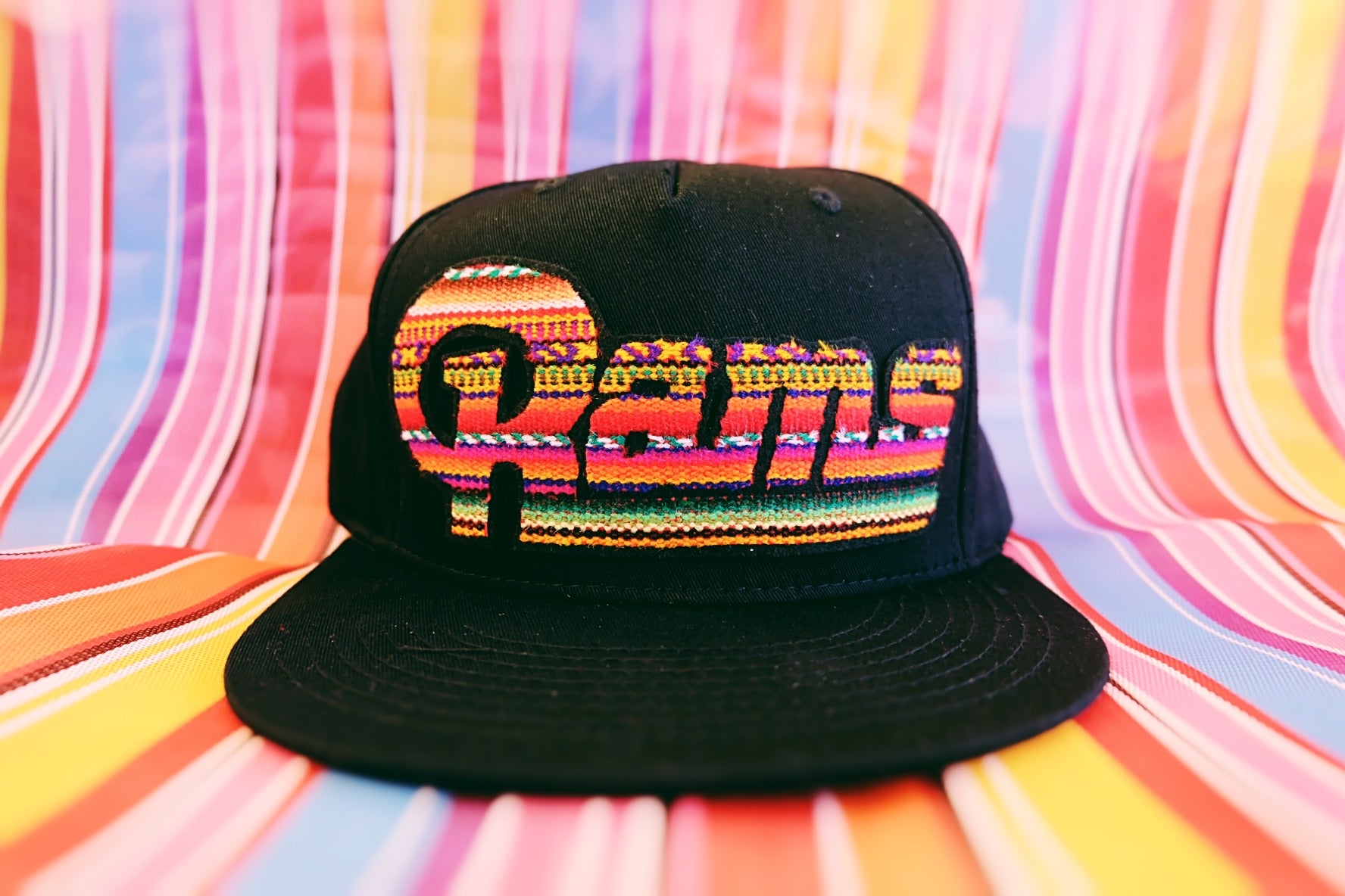 rams rainbow hat