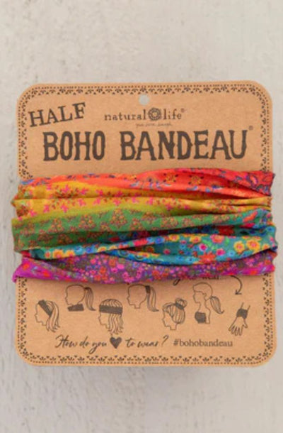 Half Boho Bandeau Rainbow Border