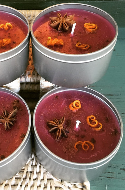 Firelilee Mulled Wine Soy Candle | Bohemian Style by massagebyrenato 