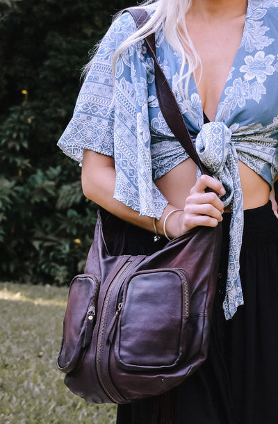 Suzies Pocket Rocket Leather Bag | Bohemian Style by massagebyrenato 