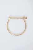 Brushed Gold Screw Cuff